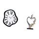 thumbnail image 5 of Reloj de pared con estatua de pareja, figura moderna con números , escultura de resina, decoración creativa ideal para dormitorio, oficina o sa, 5 of 8