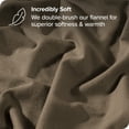 thumbnail image 2 of Bare Home Flannel Duvet Cover Set - 100% Flannel Cotton - Double Brushed - Twin/Twin XL, Taupe, 2 of 6