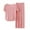 Pink, variant on fatyb Lounge Sets for Women Summer Plus Size Pajama Outfits Lightweight Short Sleeve Tops Wide Leg Pants