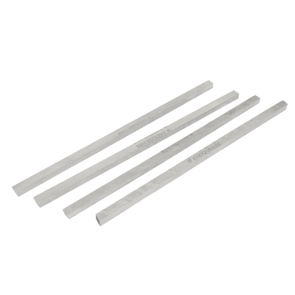 Unique Bargains 4x Square Shaped Metalworking Cutting Lathe HSS Tool Gray 6mmx6mmx200mm