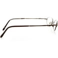 thumbnail image 3 of Womens Clip-On Eyewear - Oval Shape, Metal Full Rim, Olive Brown, 3 of 4