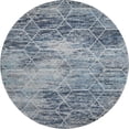 thumbnail image 2 of Addison Rugs Mayfield Premium Machine Washable Transitional Geometric Blue Round Rug, 8' x 8', 2 of 6