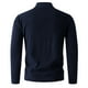 thumbnail image 4 of pstuiky camisa de manga larga para hombre, Suéter de punto cálido de color sólido de moda informal para hombre, manga larga, top redondo salir tops m, 4 of 6