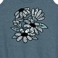 thumbnail image 3 of Instant Message - Patterned Flowers - Women's Racerback Tank Top, 3 of 6