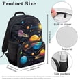 thumbnail image 7 of Pzuqiu Galaxy Print Kids Backpack 17 Inch Large Capacity Elementary School Backpack with Adjustable Straps for Boys Girls Ages 6-12 Ideal Back to School Travel Daily Use, 7 of 7