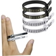 thumbnail image 3 of 10pcs US Ring Measurements womans rings finger size measuring tool Ring Gauge Metal child set, 3 of 5