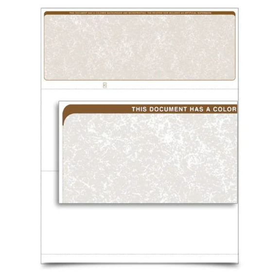 VersaCheck - Form 1000 - Classic - Tan - 2000 Sheets