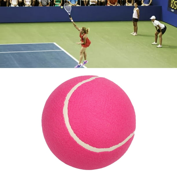 8 Inch Dog Toy Balls, Jumbo Tennis Ball, Rubber Inflatable Plush Felt