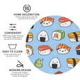 thumbnail image 4 of Disketp Kawaii Sushi (2) Funny Coasters,6 Pcs Leather Coasters With Holder, Perfect Housewarming Hostess Gifts,Protect Furniture From Water Marks Scratch And Damage, 4 of 9