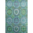 thumbnail image 2 of Addison Rugs Mayfield Premium Machine Washable Transitional Panel Teal Rectangle Rug, 10' X 14' Machine Washable Transitional Panel Teal Oversized Sherpa Throw Blanket, 2 of 6