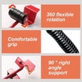 thumbnail image 5 of YAHHU Furniture Lift Mover Tool Set Adjustable Height Rod 4 Rollers Appliance Mover Leverage Tools Heavy Moving Red 12.6 inches / 32 cm, 5 of 7