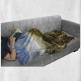 thumbnail image 6 of Nature Soft Flannel Fleece Throw Blanket, Wonders of the World National Park Rock Formation Czech Image, Cozy Plush for Indoor and Outdoor Use, 60" x 80", Olive Green Sky Blue, by Ambesonne, 6 of 6