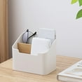 thumbnail image 4 of Justharion Remote Control Holder 2-Slots Simple Storage Box Phone Cosmetics Stationery Organizer Household Living Room Supplies, 4 of 6