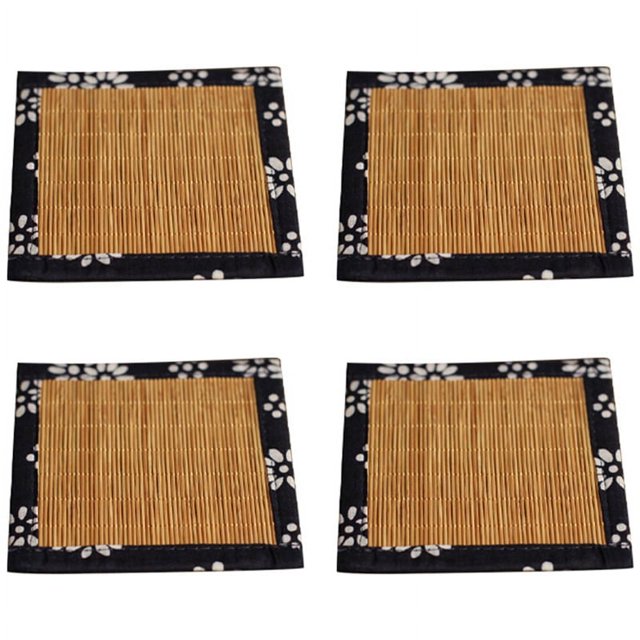 Posavasos de bambú B-Bamboo, posavasos de bambú, posavasos de ratán, posavasos de bambú para sushi, posavasos de mesa para bebidas, posavasos para bebidas