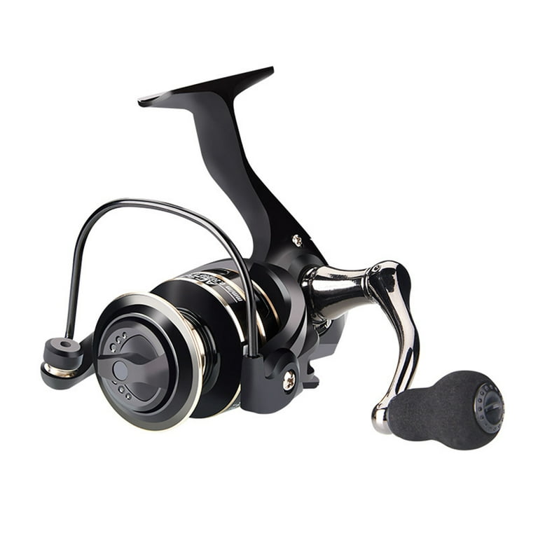 High Strength All Metal Spinning Reel, 3BB 5.2 1 Gear Ratio, Freshwater Saltwater  Fishing 