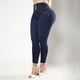 thumbnail image 4 of Jeans Mujer Tiro Alto Super Skinny Stretch Azul Oscuro, 4 of 7