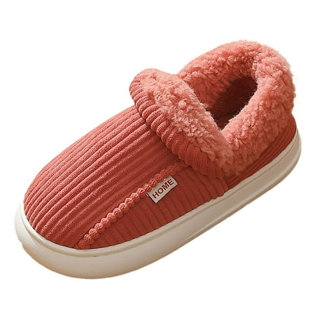 

EUMODR Short Snow Boots for Women Low Heel Slippers for Women Indoor 2022 Women S Cover Heel Autumn And Winter New Plush Warm Non Slip Cotton Shoes