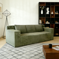 thumbnail image 6 of Leumius 71" 3 Seater Boneless Sofa Couch,Modern Corduroy Upholstered Couch with Deep Seat,Cloud Sofa for Living Room,No Assembly Required,Antique Green, 6 of 12