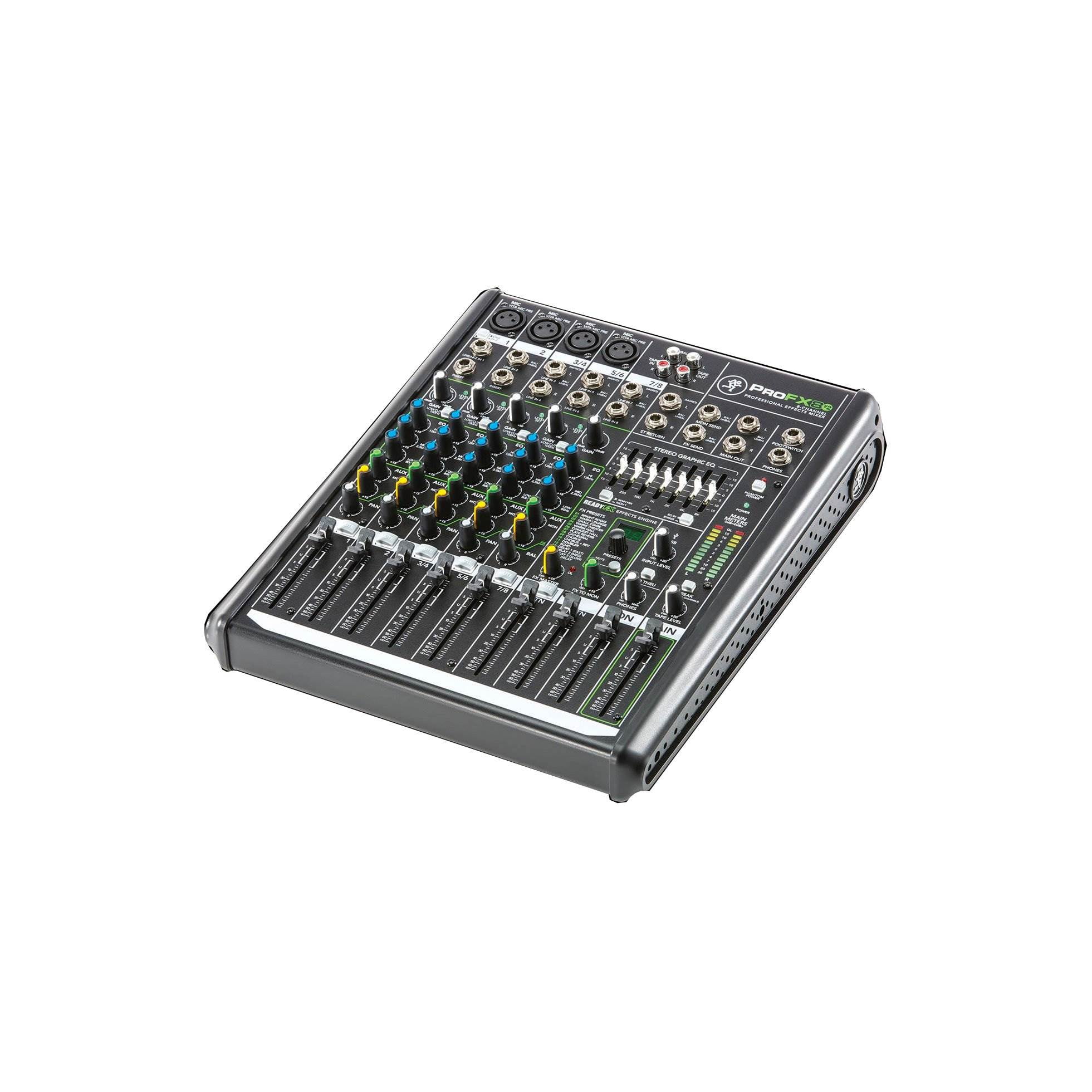 Mackie ProFX8v2 Live Sound 8 Channel Effects Mixer with 4 Low Noise