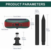 Solar Motion Sensor Alarm Light - Outdoor Security Strobe, 13 Sounds, 129dB Loud, Dual Speaker, Solar Powered