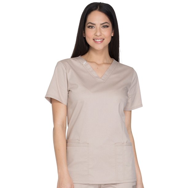 Cherokee Core Stretch by Cherokee Workwear Women's VNeck Solid Scrub
