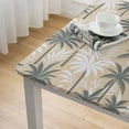thumbnail image 5 of Awypu Palm Tree Retro Summer Decoration Square Tablecloth 100% Polyester Fiber 46*46, 5 of 8