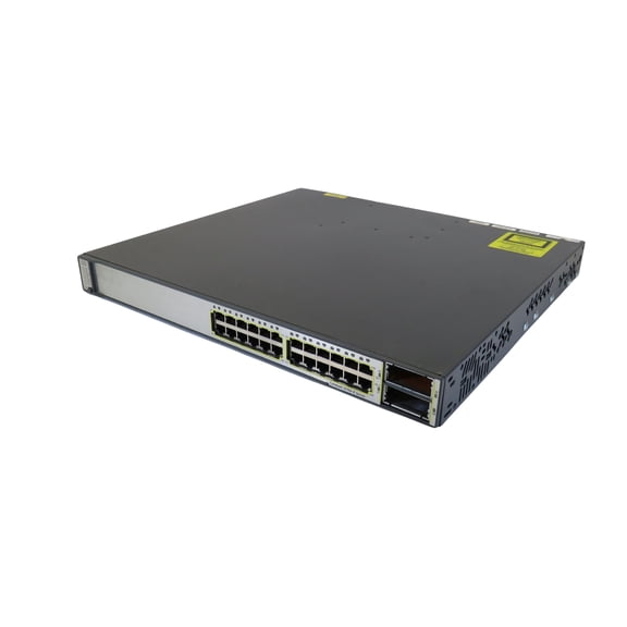 Pre-Owned Cisco WS-C3750E-24TD-E 3750-E 24 Port GbE, 2 10GE(X2) 265W Switch (Good)