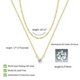thumbnail image 4 of ICE Diamond Necklaces for Women, Dainty 14k Gold/Sterling Silver Choker Necklace Simple Gold Plated CZ Jewelry Necklaces for Women Trendy Gifts, 4 of 5