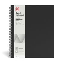 Staples TRU RED Large Soft Cover Ruled Notebook Black  3/Pack TR54984VS