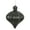 Black, variant on Vickerman 6" Silver Matte Onion Drop Christmas Ornament, 4 per pack