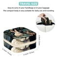 thumbnail image 5 of Rabbit Travel Portable Square Display Case Decorative Box Jewelry Stand Earring Holder for Girls and Women: Stores Rings, Earrings, Necklaces, Bracelets, and More, 5 of 6