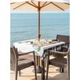 thumbnail image 2 of Easter Gnomes Outdoor Tablecloth - 60x60 Inch Square Dining Table Cover, Eggs Bunny Spring Daisy Flower Farmhouse Plaid Waterproof Outdoor Table Cloth with Umbrella Hole & Zipper for Picnic/Patio, 2 of 7