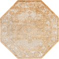 thumbnail image 1 of Unique Loom Tapis de Bordure Isabella Haut-Bas 7' 10 x 7' 10 Octogone Beige/Orange, 1 of 2