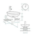 thumbnail image 3 of Lorixon Modern Wall Mount Bathroom Vanity Black Single Basin Sink Combo, 3 of 7