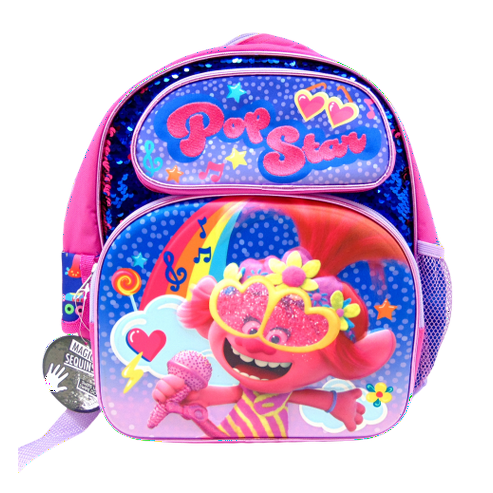 Trolls Trolls World Tour 12 Inch Sequin Backpack Featuring Poppy