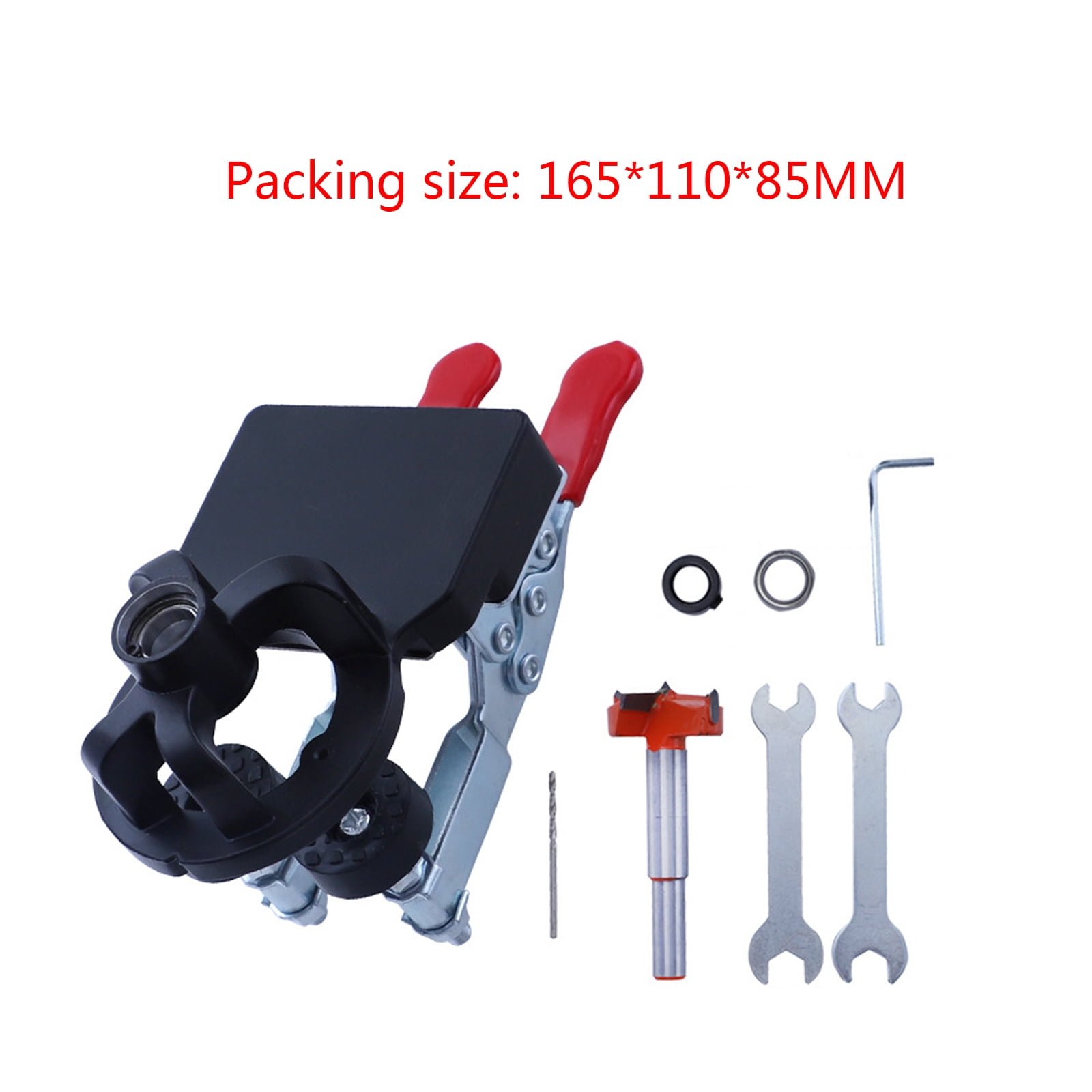 Compact Hinge Hole Drilling Guide 35mm Hinge Jig Concealed Woodworking Hole Puncher for Kitchen Cabinet Doors Hinges
