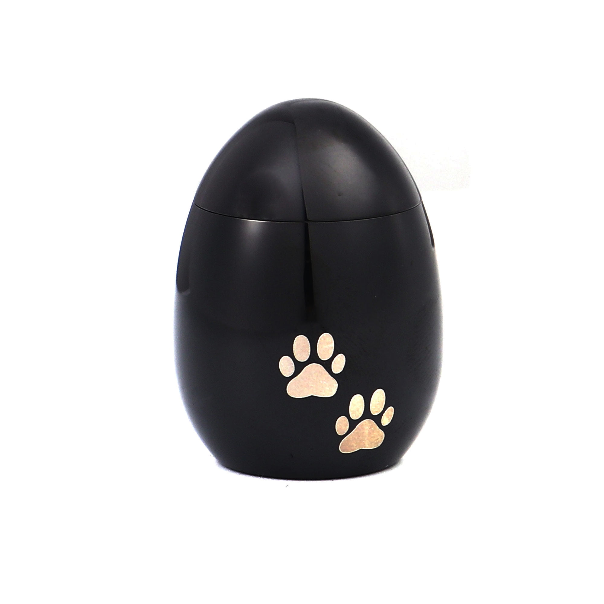 Mini Waterproof Stainless Steel Small Black Pet Cremation Urn for Ashes