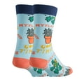 thumbnail image 3 of Oooh Yeah Mens Novelty Funny Crew Socks, Dress Cotton Socks Crazy Socks, Wet My Plants, 3 of 5
