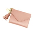 thumbnail image 1 of Cartera pequeña para mujer, tarjetero, minimonedero plegable, monedero de viaje de moda con clips de cuero PU, 1 of 5