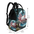 thumbnail image 2 of Disketp Bubbles Axolotl Fantasy Mochila de Pañales de Gran Capacidad con Múltiples Bolsillos, Mochila de Viaje Multifuncional para Bebé, Unisex, Moderna y Resistente, 2 of 6