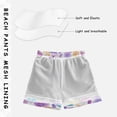 thumbnail image 5 of Kids' Beach Pants Comfortable Swim Trunks Pink and Purple Flowers Shorts for Pool Vacation and Lounge Wear 5T, 5 of 8