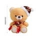 thumbnail image 3 of Gorro navideño, oso de peluche, almohada de juguete, oso de peluche, muñeca de tela para niños, regalo de Navidad para niños y niñas, regalo de cumpleaños festivo, muñeca de peluche, 3 of 6