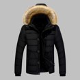 thumbnail image 2 of Winter Jacket Mens Down Coat Warm Parkas Streetwear Extra Thick Highly Padded Windproof High Collar Male Puffer Jacket for Outdoor, 2 of 3