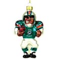 thumbnail image 1 of Miami Dolphins Ornament Blown Glass Football Player, 1 of 1