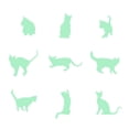 thumbnail image 4 of DOLITY Glow In The Dark Stickers Children's Room Ceiling Wall Decor 9x Cat, 4 of 9
