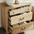 thumbnail image 4 of 63" W 6 Drawer Dresser,2 IN 1 Farmhouse Dresser Bedside Cabinet,Side Table For Bedroom,Living Room, 4 of 5
