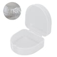 thumbnail image 4 of Denture Retainer Box, Keep Cleaning Portable Size Locking Tightly Mouthguard Container Box Waterproof Transparent  For Daily Use, 4 of 8