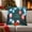 D, variant on Christmas Pillows Holiday Gifts LED Lights Short Printed Sofas Pillows Cushions Pillowcases