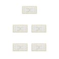 thumbnail image 1 of serony Sewing Ruler Embroidery Dressmaking Template Cross-stitch Needlework Knitting Measure Tool for Household 5x30cm Black B 5Set, 1 of 6