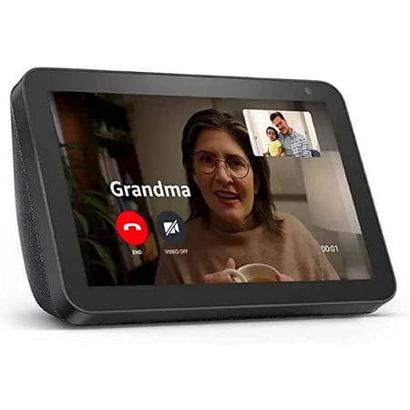Echo Show 8 (1ère génération, version 2019) - Écran intelligent HD avec  Alexa - Stockage illimité de photos dans le cloud - Affichage photo  numérique - Anthracite